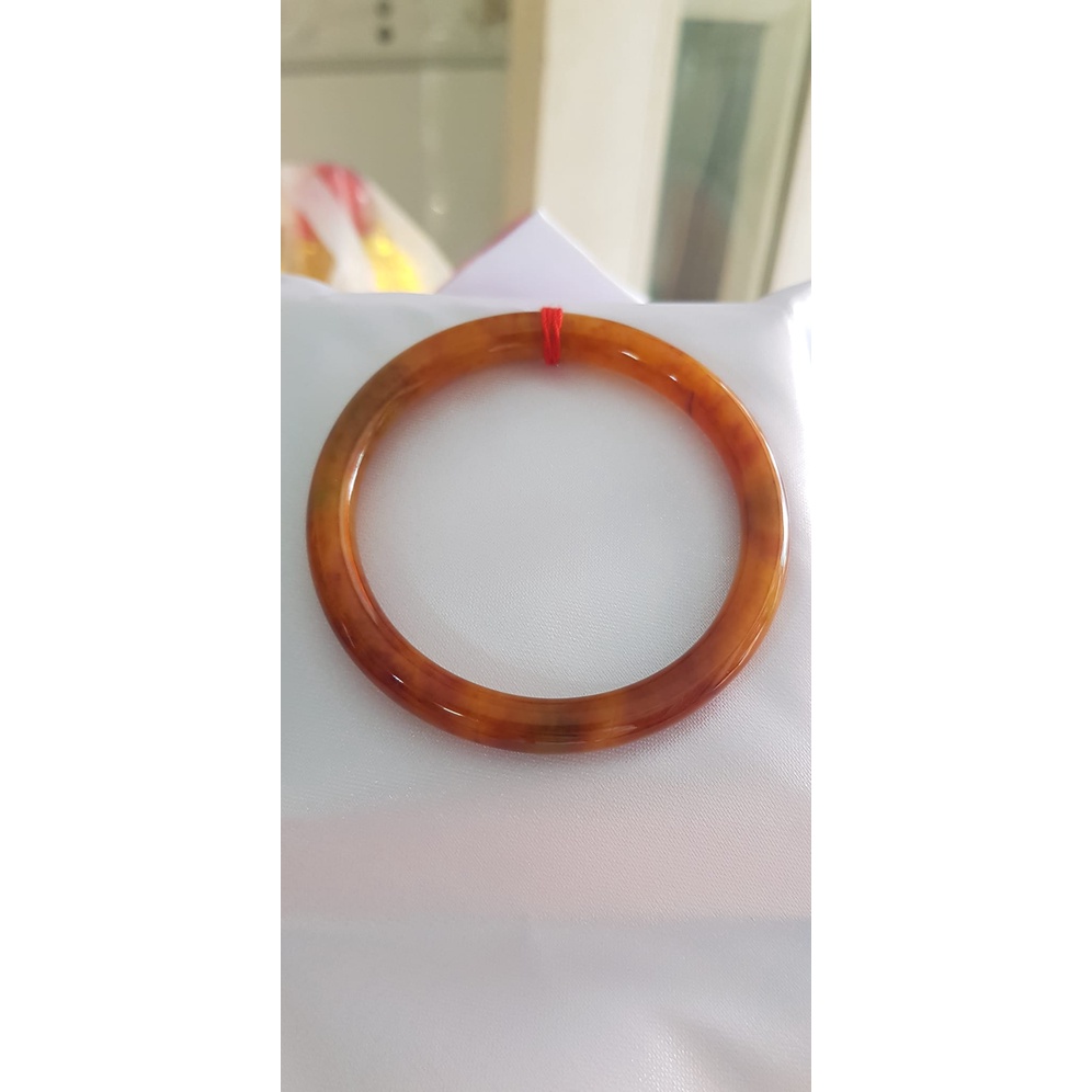 🍁🍁Vòng tay nữ Vàng đậm Vân vân bóng đẹp lạ Ni 50mm x cọng 6mm Nữ Thổ mệnh Kim 49kg - 53kg đeo món quà tặng ý nghĩa 450k