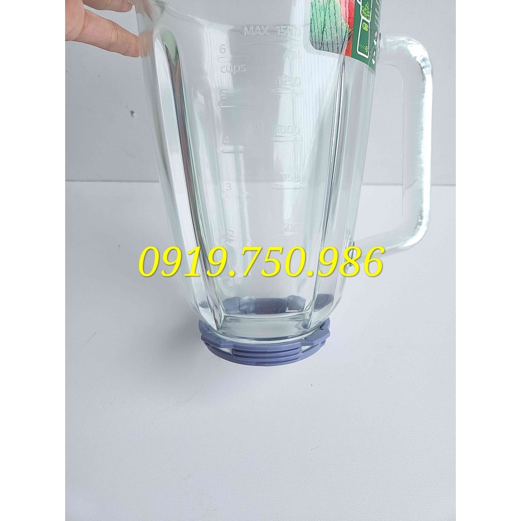 Cối thủy tinh to máy xay Philip Hr2221 Hr2222 hàng chuẩn hãng - Kho buôn linh kiện gia dụng