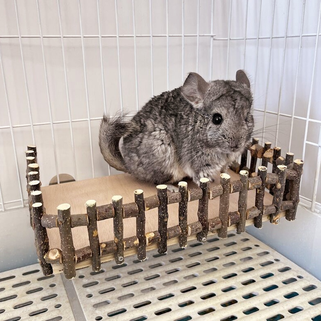 [Hàng Sẵn] Hamster Climb Platform Nền tảng chơi tự nhiên đa năng cho Chinchillas Rabbits Dutch Pigs【Wyoming060】
