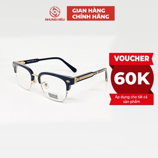 Gọng kính cận nam nữ NHUNG HIẾU K9089 thời trang phong cách Chrome heart nhựa dẻo lõi hợp kim cao cấp