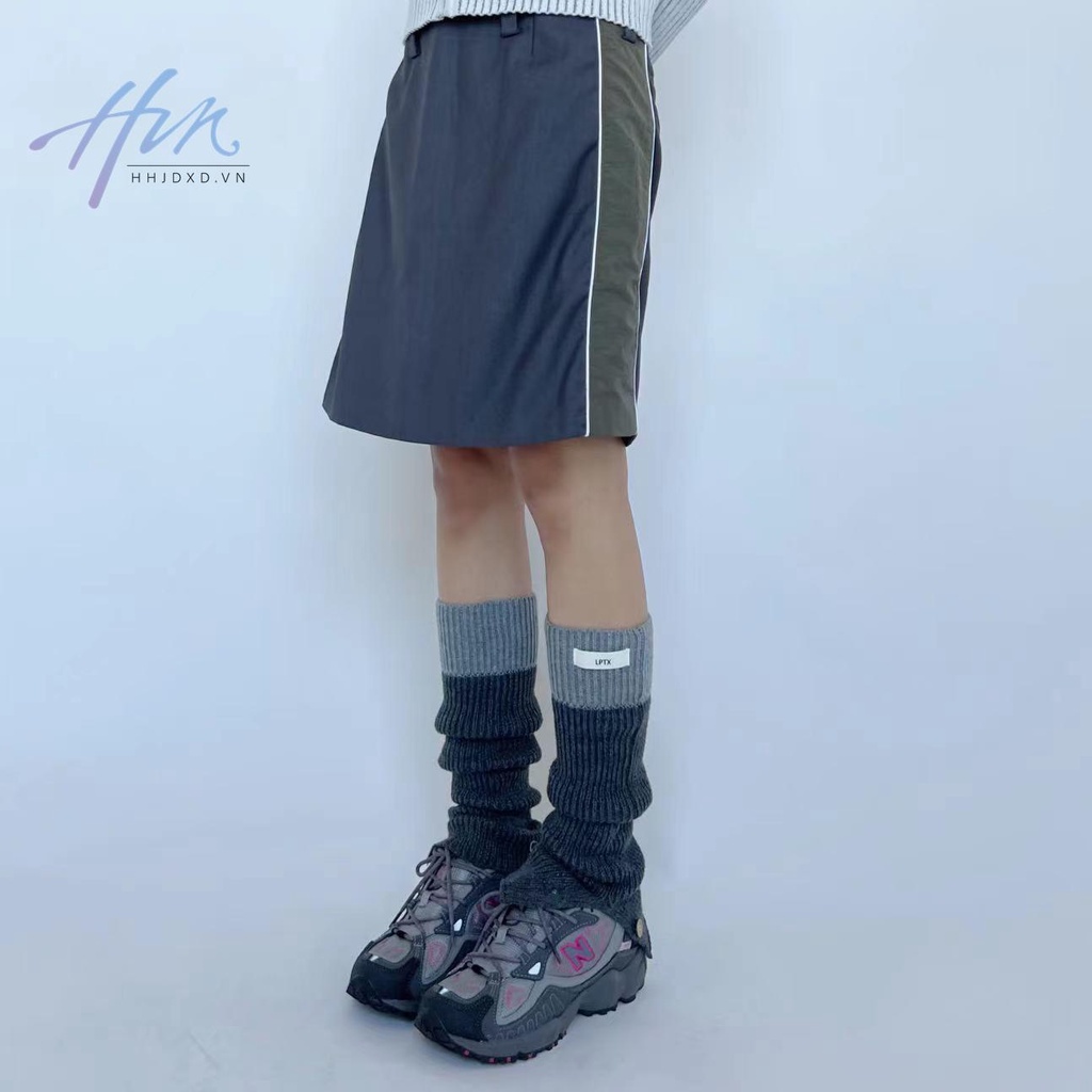 Hàng Mới Về Mới Vớ Dệt Kim Che Chân Phối Màu Tương Phản Phong Cách Mỹ Dễ Phối Đồ Cho Nữ