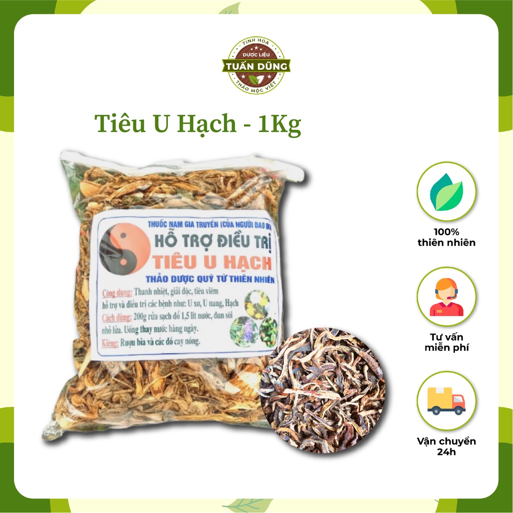 Thảo Dược Hỗ Trợ Tiêu U Hạch 1kg Hỗ Trợ Giải Độc, Thanh Nhiệt - Dược Liệu Tuấn Dũng