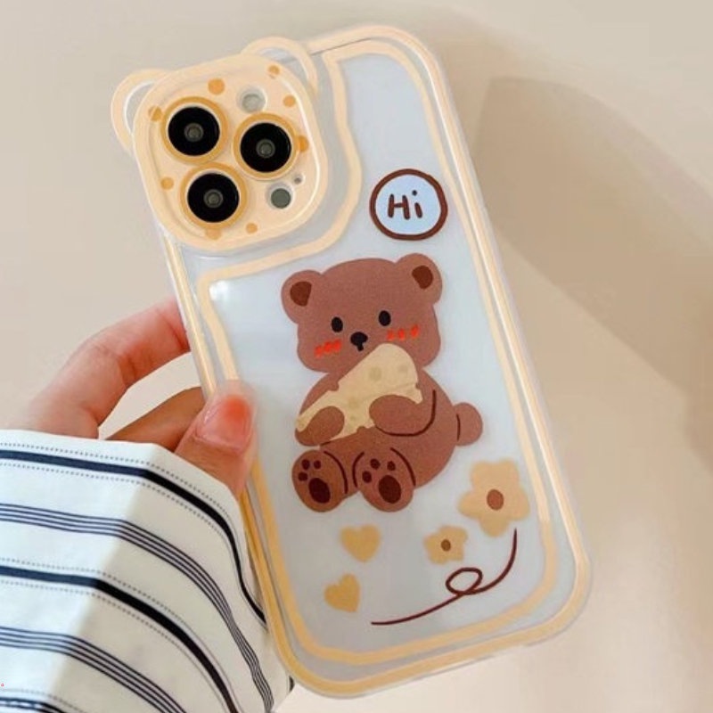 Ốp Điện Thoại Mềm Họa Tiết Hoạt Hình Bảo Vệ Ống Kính Máy Ảnh Cho IPhone 13 11 12 Pro XS Max X XR 6 7 8 Plus