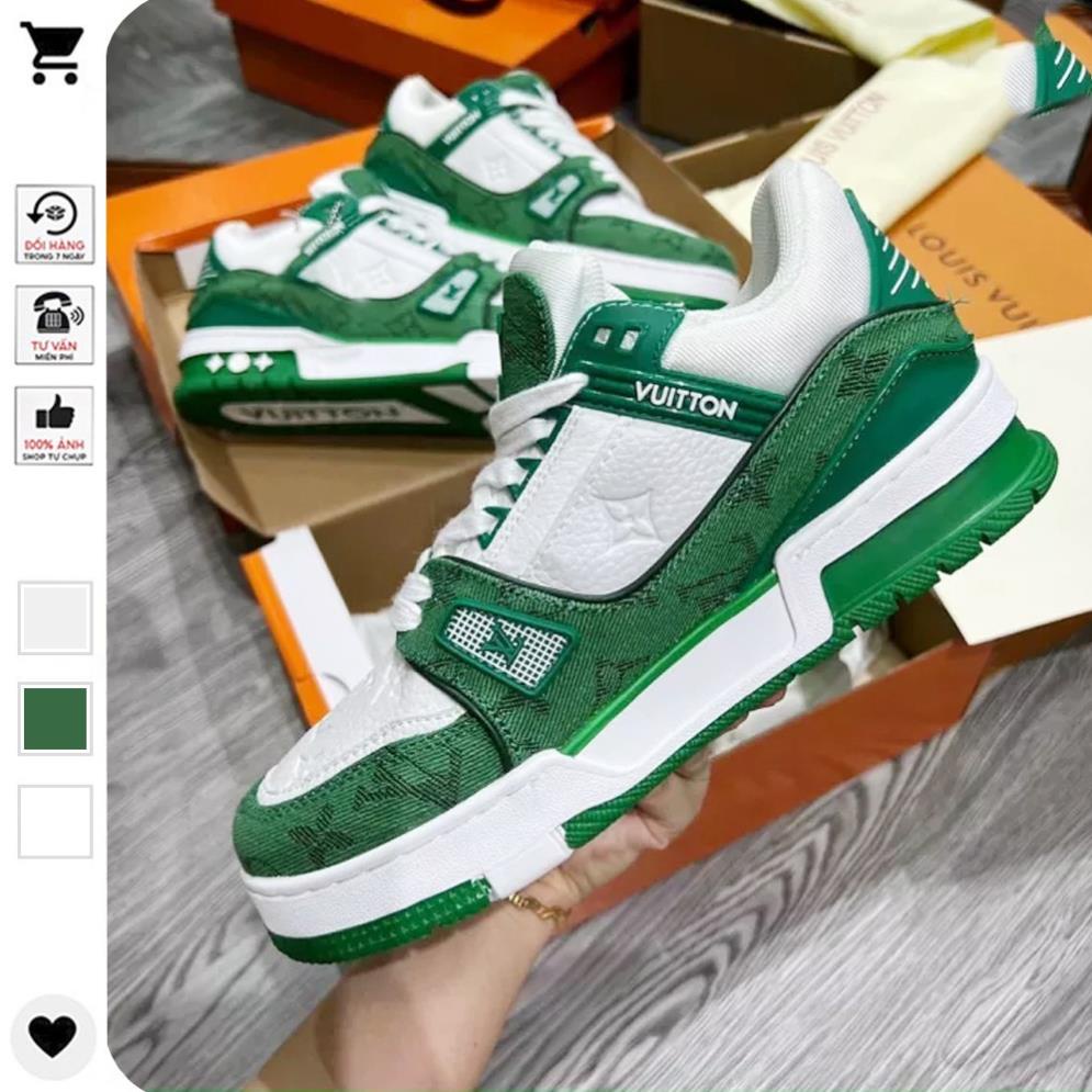 Giày LV Louis Vuitton Trainer Black White, Giày Sneaker LV Nam Nữ Hàng Cao Cấp