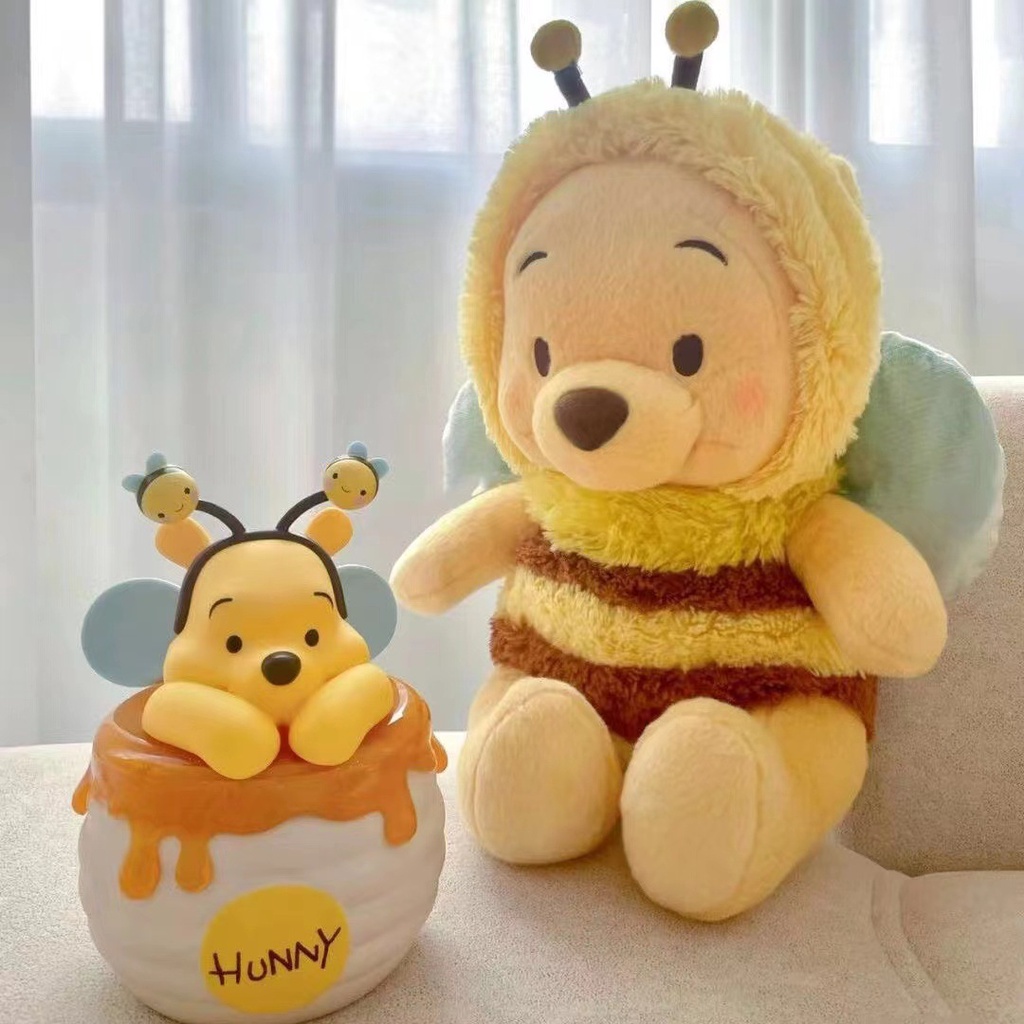 Gấu bông Pooh cosplay Ong vàng
