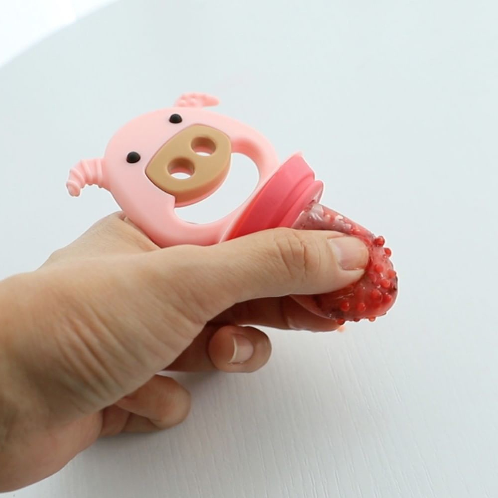 Túi Nhai Ăn Dặm Chống Hóc Silicon Kèm Gặm Nướu Và Nắp Làm Kem Cho Bé Marcus &amp; Marcus, Từ 6 Tháng - Pokey