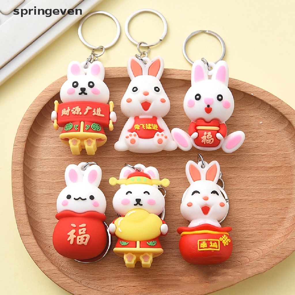 Móc Khóa Hình Thỏ May Mắn Năm Mới 2023 Dễ Thương