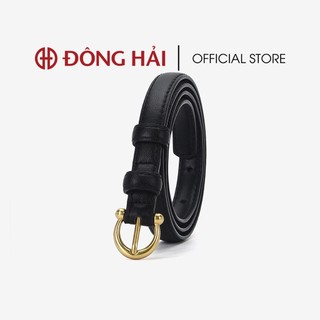 Nịt nữ Đông Hải da cao cấp thiết kế dây mảnh  khóa mạ vàng thanh lịch - MT31