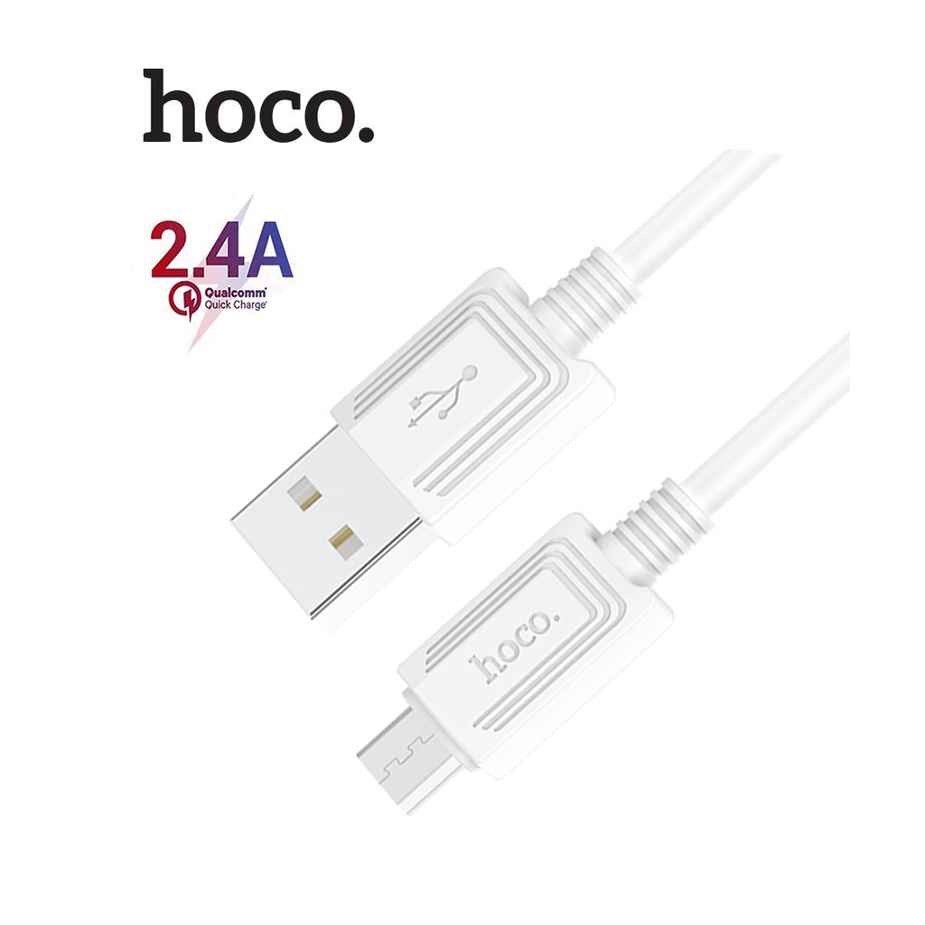 Cáp sạc 2.4A Hoco X73 chân Micro dây TPE dẻo chống rối dài 1M