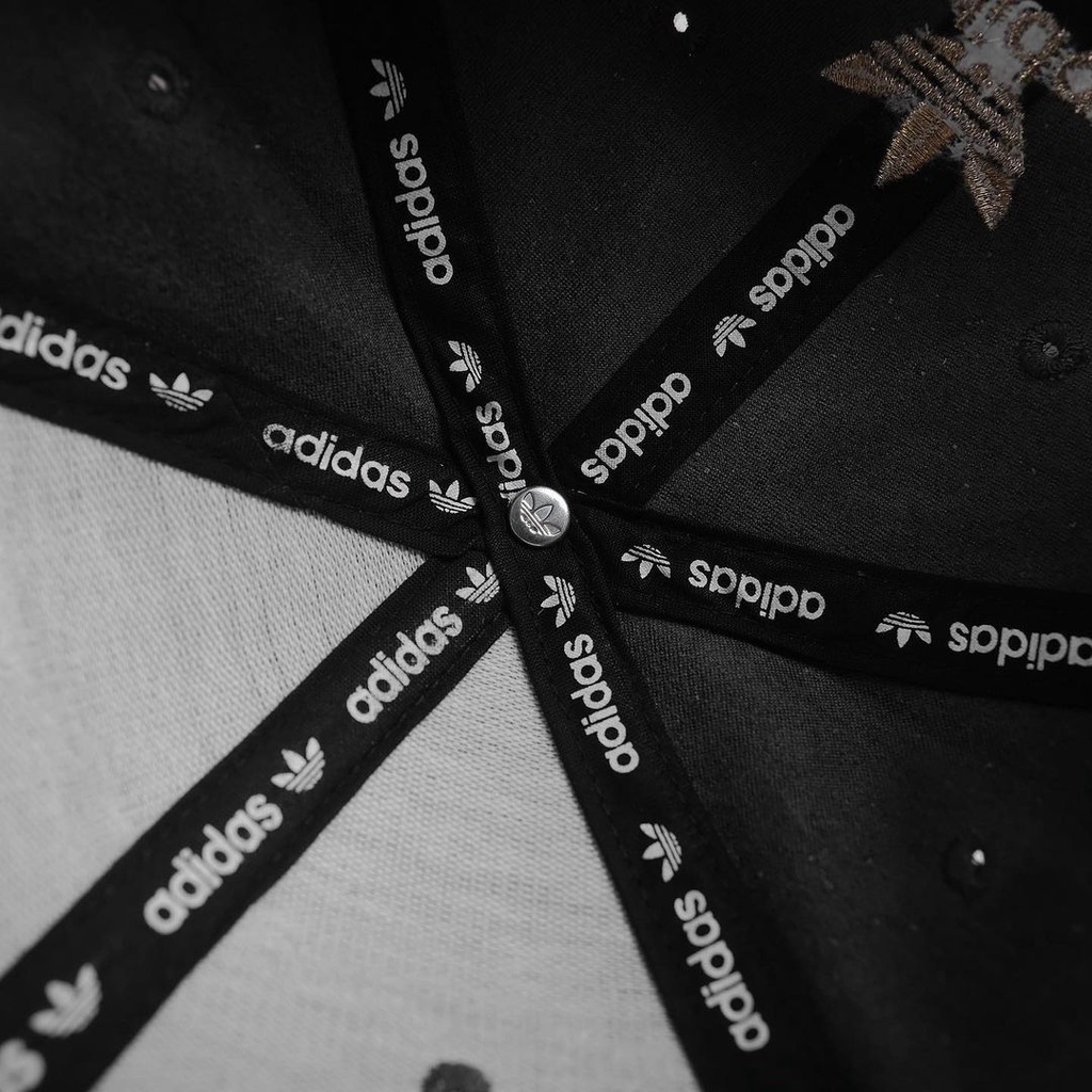 Mũ lưỡi trai nam nữ thương hiệu Adida chất liệu da lộn logo thêu