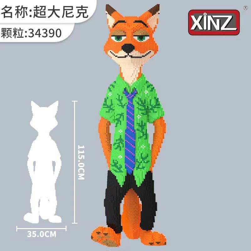 LEGO CÁO- THỎ ZOOTOPIA CAO 115cm (trên 1m) Hổ múa lân cao 70cm ( mẫu mới)