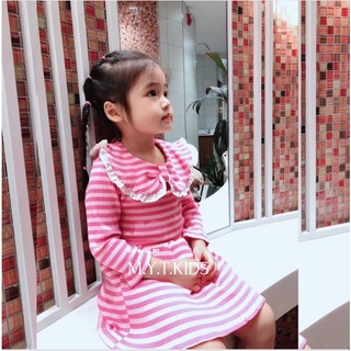 Váy Len Bé Gái Cổ Bèo Mytkids