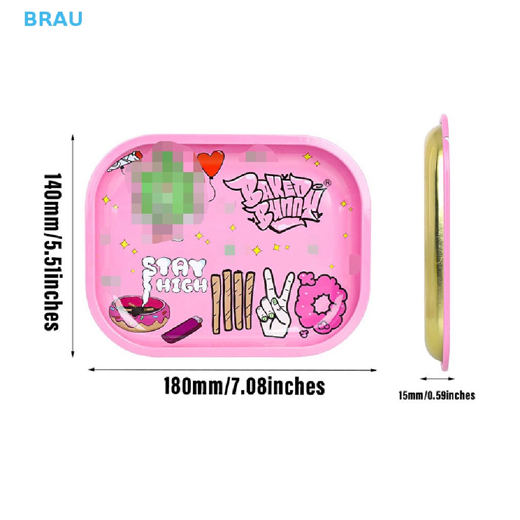 Khay Thiếc Đựng Thuốc Lá 18 * 14cm Tiện Dụng