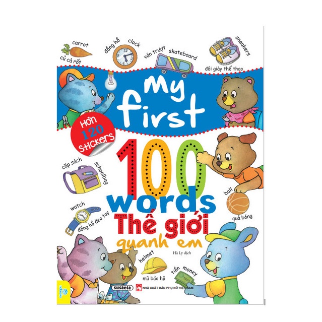 Sách - Trọn Bộ 2 Cuốn : My First 100 Words (Hơn 120 Stickers) - ndbooks