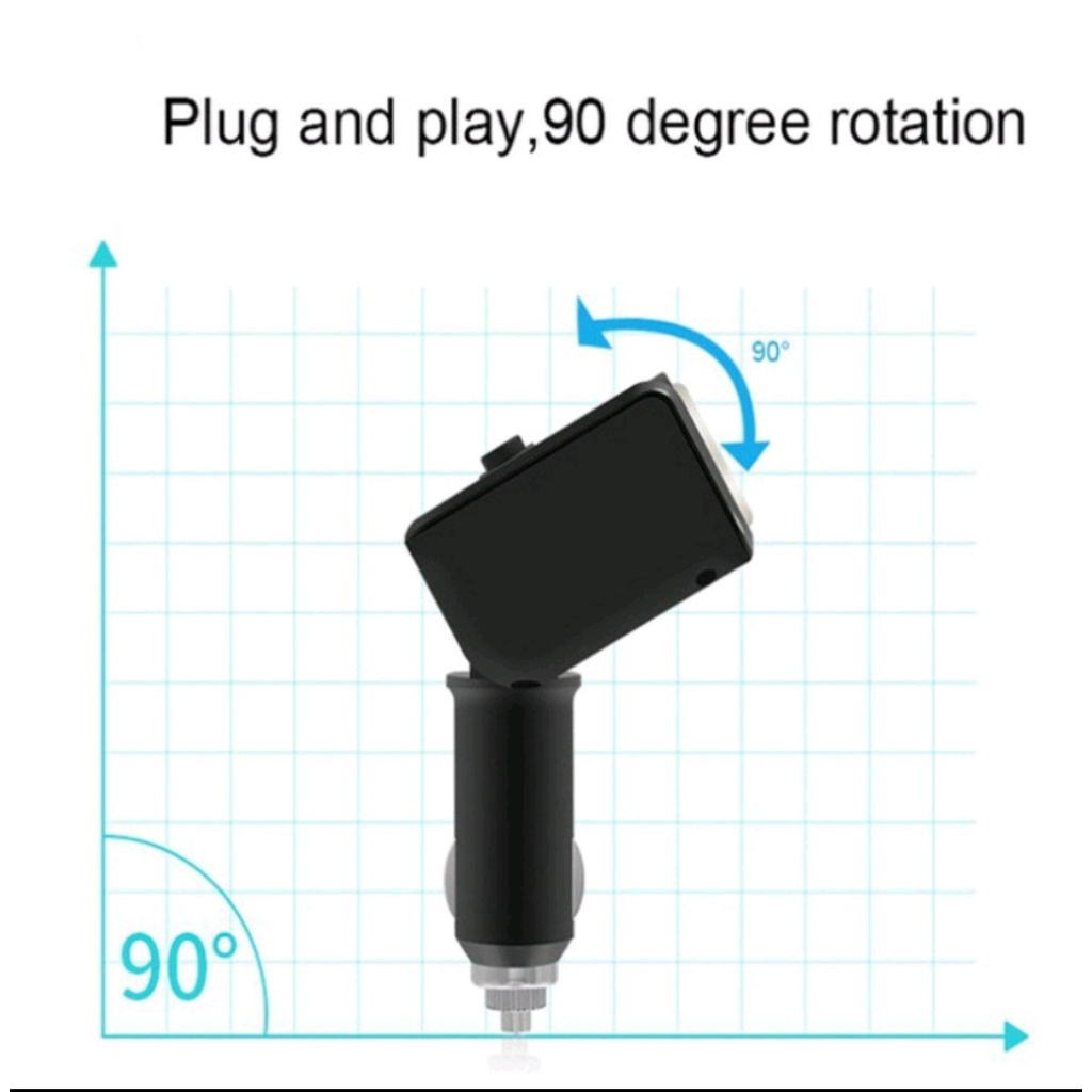 Bộ chia 2 cổng tẩu, 2 cổng usb chính hãng Hyundai hy-32 hiển thị điện áp ô tô
