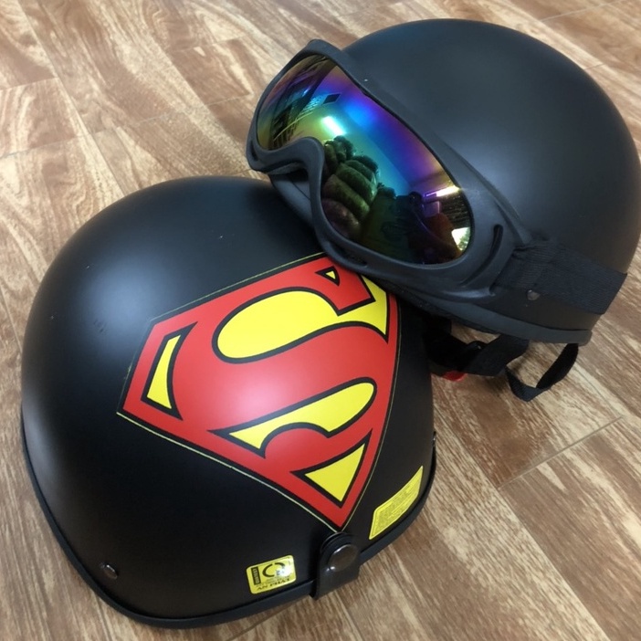 Mũ Bảo Hiểm Nửa Đầu 1/2 Nhiều Tem Giá Sỉ Siêu HOT - Hàng Cao Cấp