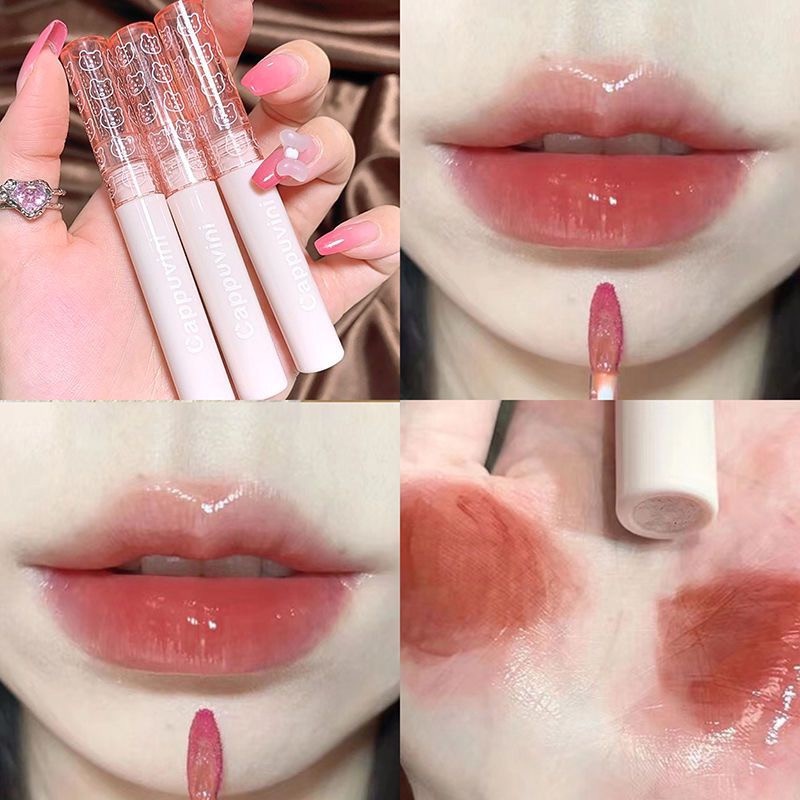 Dầu Dưỡng Môi Chống Thấm Nước Tạo Hiệu Ứng Gương Hồng Hào Màu Hồng Cherry SXY555