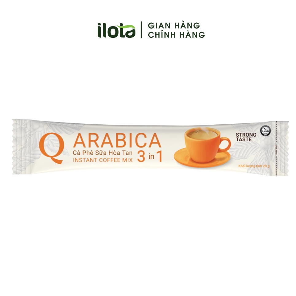 Cà phê sữa hòa tan 3in1 ARABICA cao cấp Trần Quang đậm vị 21 bịch x 24 gói