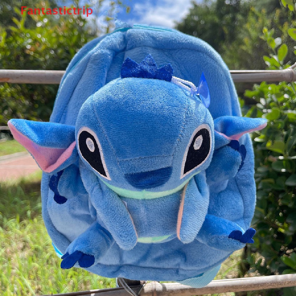 Balo Đi Học Bằng Vải Bông Họa Tiết Nhân Vật Hoạt Hình Stitch Disney Thời Trang Quà Tặng