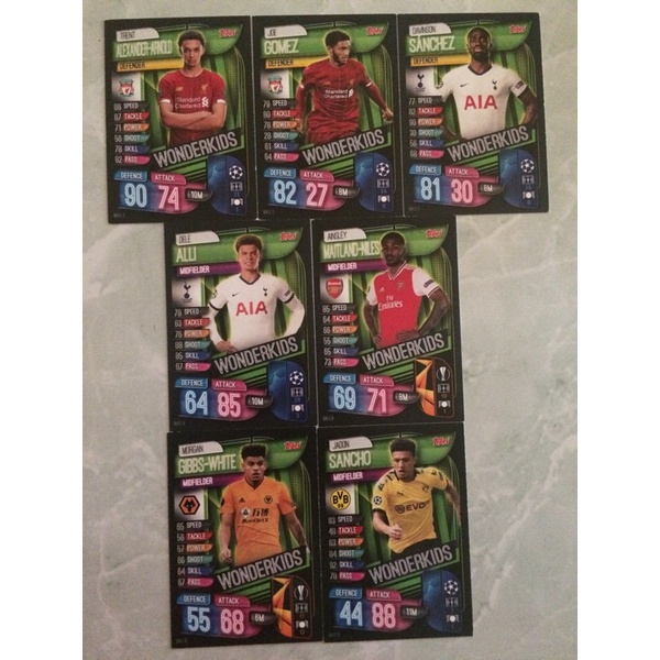 Set thẻ cầu thủ match attax 19/20