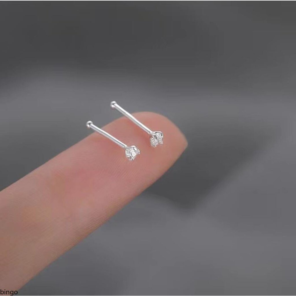 Đôi Bông Tai Mạ Bạc 925 Đính Đá zircon Thời Trang Cho Nữ