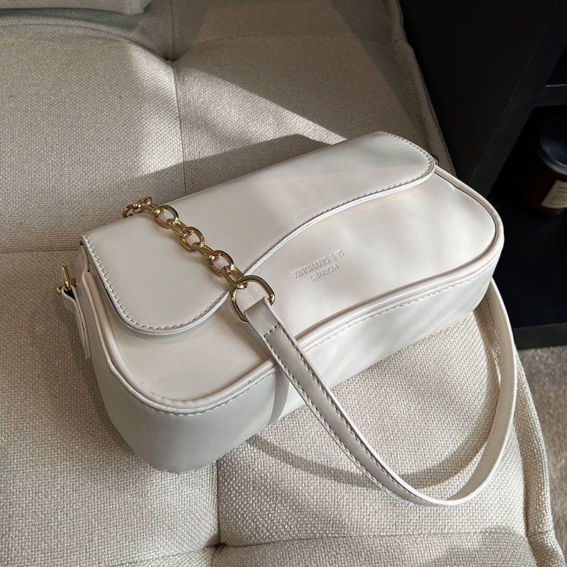 Túi Đeo Chéo Hình Vuông Cỡ Nhỏ Phối Dây Đeo Sợi Xích Thời Trang Cho Nữ