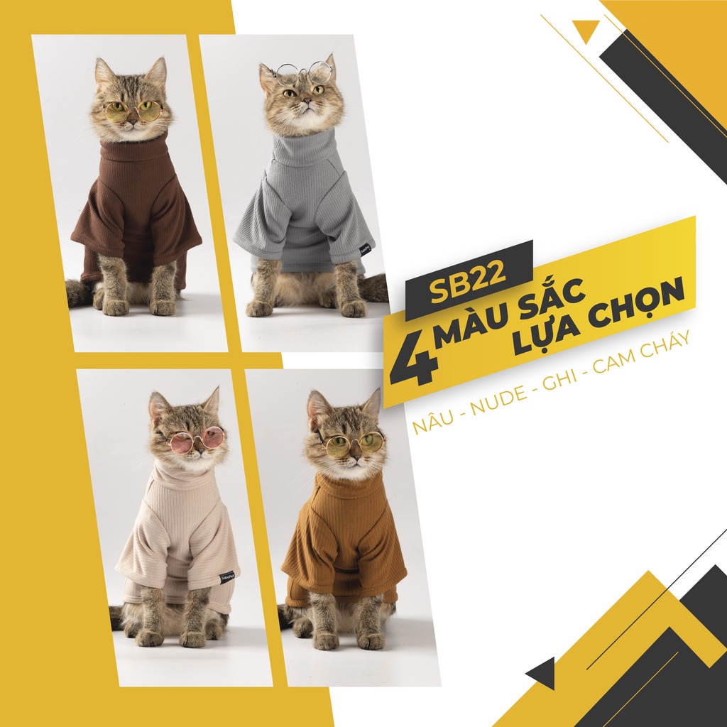 Áo thun hàng hiệu mùa đông cho thú cưng - Sabococo