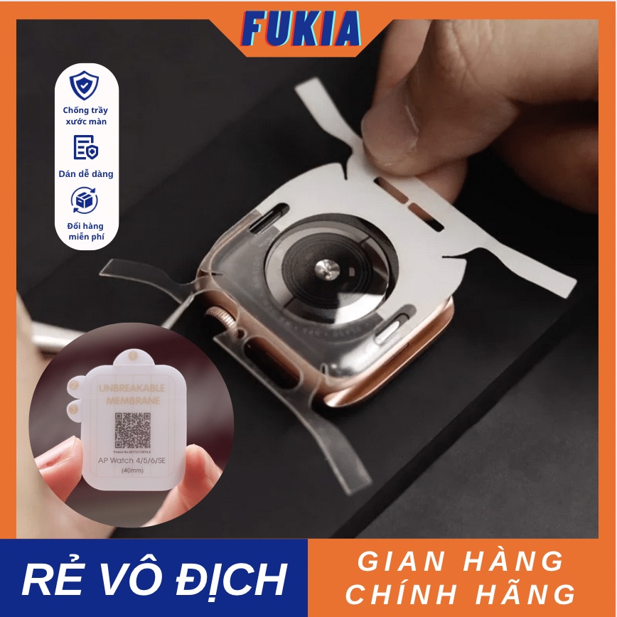 Tấm dán PPF Full mặt và body 360 Thế hệ mới dành cho đồng hồ thông minh Series 1/2/3/4/5/6/7/SE size 38/40/41/42/44/45mm