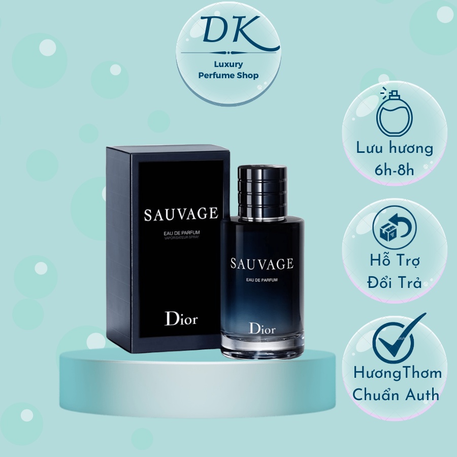 Nước hoa nam Dior Sauvage EDT hương thơm nam tính 100ml lịch lãm cuốn hút - Daikon Store