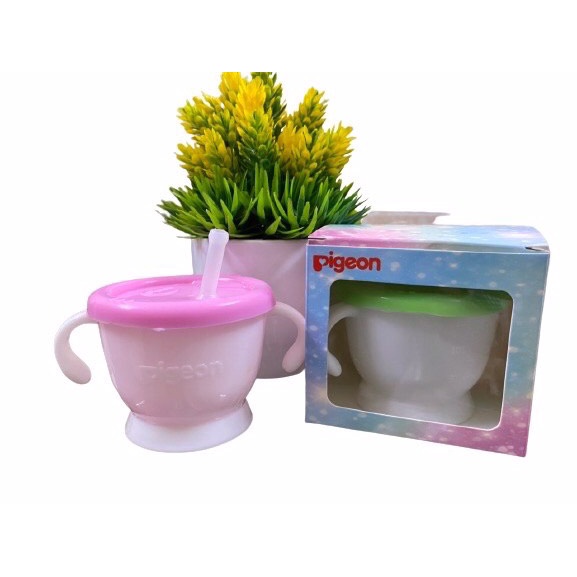 Cốc tập uống 3 giai đoạn Pigeon Nhật Bản cho bé