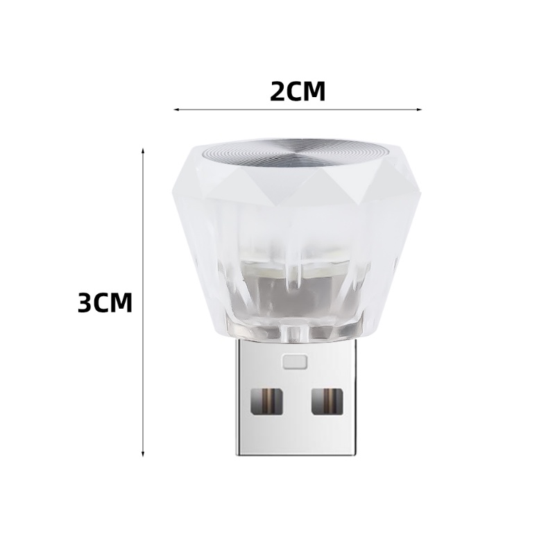 Đèn LED USB Mini Nhiều Màu Tạo Không Khí Lãng Mạn Trang Trí Nội Thất Xe Hơi / Nhà Cửa / Tiệc Tùng