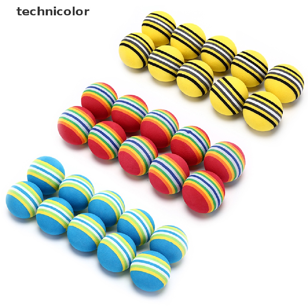 Set 10 Quả Bóng Golf Bằng Xốp Nhiều Màu Sắc Hỗ Trợ Luyện Tập