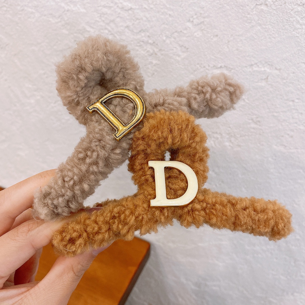 Kẹp Tóc Lông Nhung Dễ Thương Thời Trang Hàn Quốc Thu Đông 2023