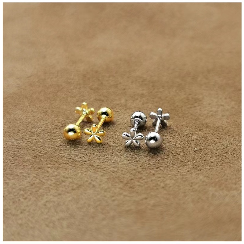 Khuyên Tai Xoắn Ốc Hình Hoa Đơn Giản Mùa Hè Mới