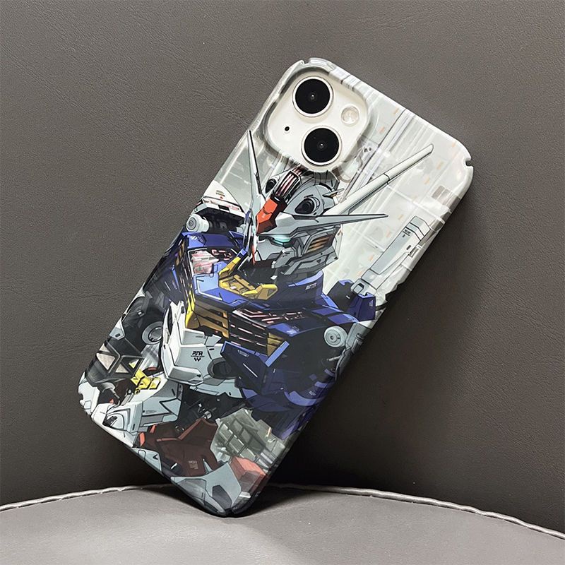 Ốp Điện Thoại Hình Gundam Cho Iphone 13mini 12 11 xsmax xr se2 / 7 / 8plus 13mini 12 hình dán robot