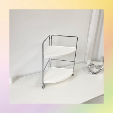 Kệ Sắt Hai Tầng Dày Dặn Để Đồ Dùng Nhà Bếp / Phòng Tắm