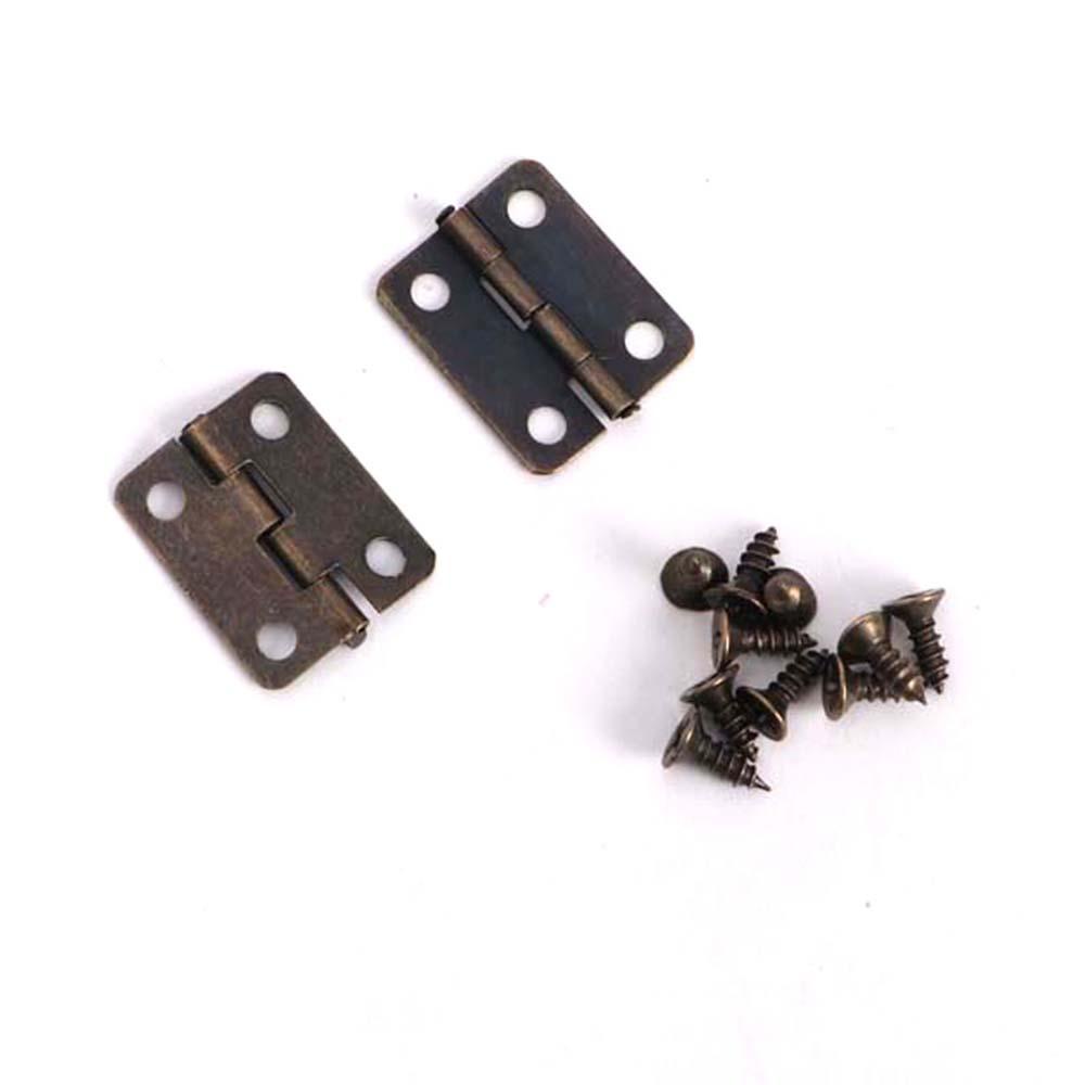 IVORY Bản Lề Kèm Ốc Vít Tiện Dụng Cho Hộp Gỗ / Trang Sức Văn Phòng