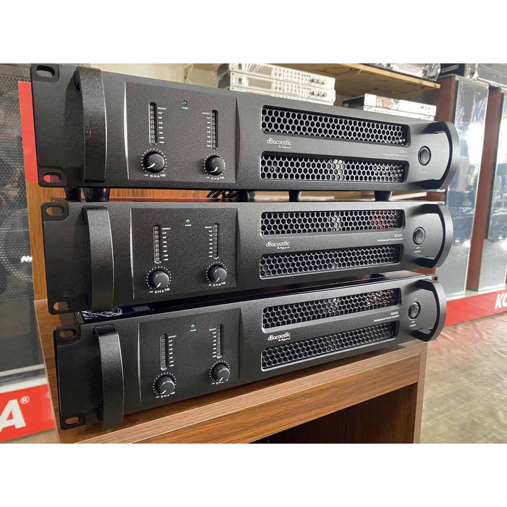 CỤC ĐẨY 2 KÊNH DBACOUSTIC B2500 HÀNG CHÍNH HÃNG- CÔNG SUẤT 500W/ 1 KÊNH