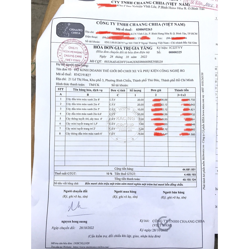 Cây Thông Cước Lăn Sơn Gắn Trái Cherry Đỏ Cao Cấp Chính Hãng Chaang Chiia Trang Trí Noel Giáng Sinh Cực Đẹp