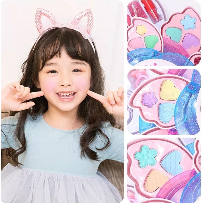 Đồ chơi trẻ em Trang Điểm Che Phủ Mắt / Má Hồng DIY Cho Bé Gái