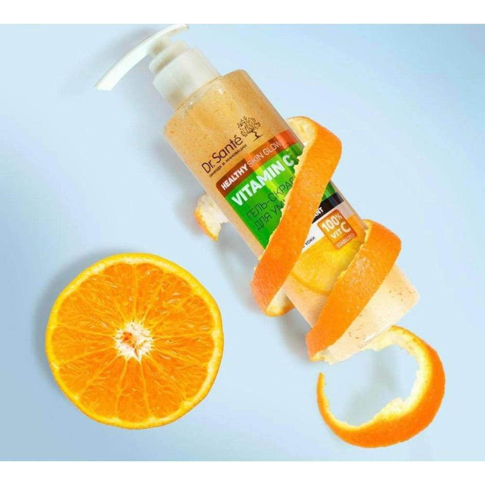 Gel rửa mặt tẩy tế bào da chết Dr Sante Vitamin C 200ml M1