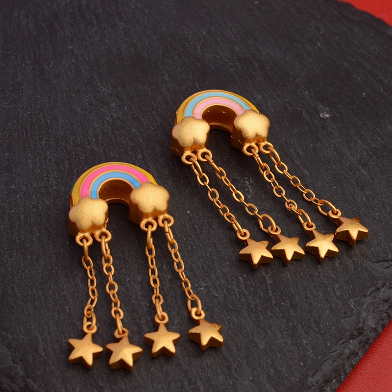 Hạt Xỏ Vòng Tay / Dây Chuyền Màu Sắc Cầu Vồng Chất Lượng Cao diy