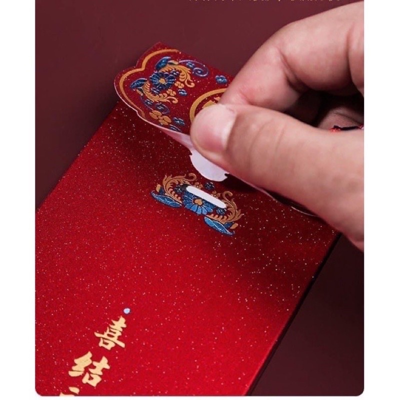 BAO LÌ XÌ HẠNH PHÚC ĐỎ MAY MẮN ĐÁM CƯỚI VÀ TẾT