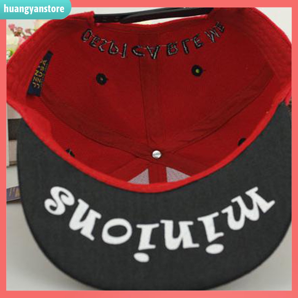 HY/ Mũ Lưỡi Trai Thêu Hình Minion Xinh Xắn Cho Bé Trai Và Bé Gái