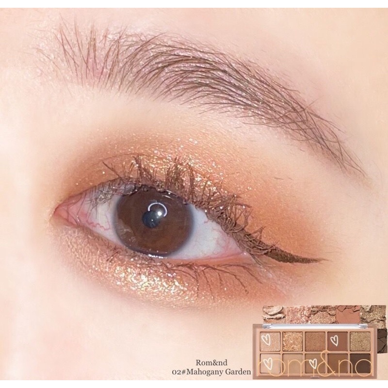 Có sẵn - Bảng phấn mắt ROMAND số 02 Mahogany Garden tone nâu ấm cho đôi mắt đẹp long lanh