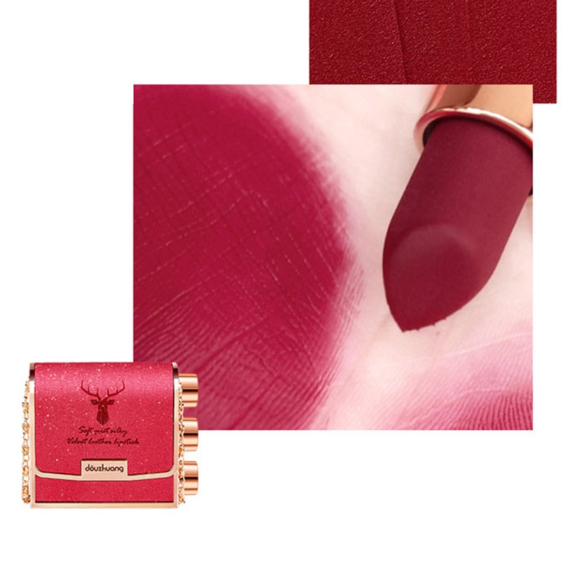 Hộp Son Môi Ba Màu Nhung Lì Dưỡng Ẩm Không Dễ Phai ruiyan