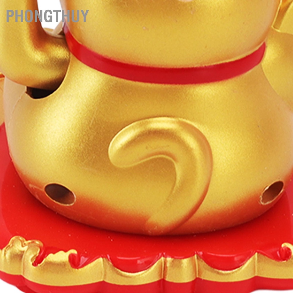 Mèo Thần Tài Vẫy Tay Dùng Năng Lượng Mặt Trời Dễ Thương Mang Lại May Mắn Tài Lộc Trang Trí Gia Đình Xe Hơi
