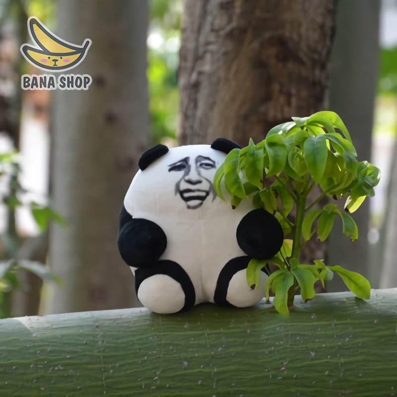 Thú nhồi bông mặt meme panda gấu trúc weibo baozou manhua bựa