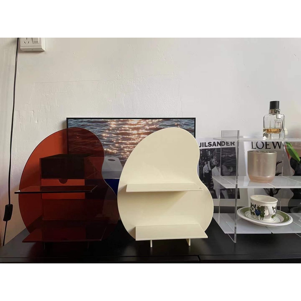 [Hàng HOT] Kệ đựng đồ để bàn Acrylic Hình đậu - Kệ Đựng Mỹ Phẩm Trang Điểm Cho Phòng Tắm Phòng Ngủ Phong cách ins【Tennessee052】