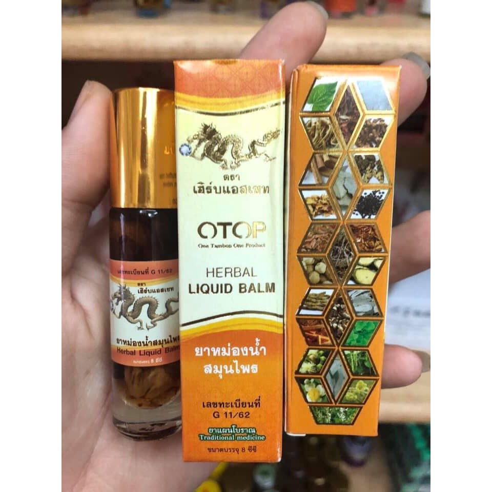 [COMBO SỈ] Dầu Lăn Thảo Dược 26 Vị Thái Lan 8ml Cao Cấp